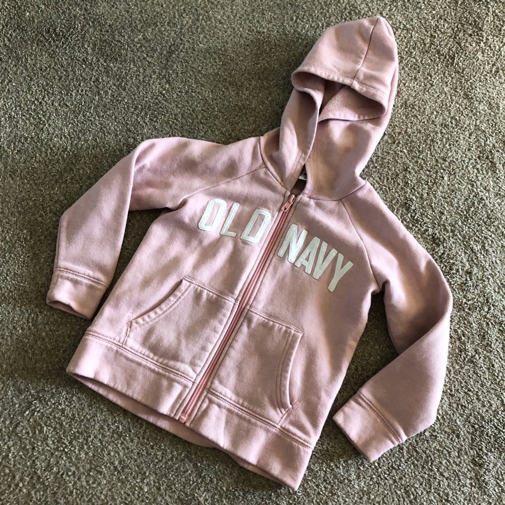 Old Navy pink zip up sweet shirt hoodie in size XS